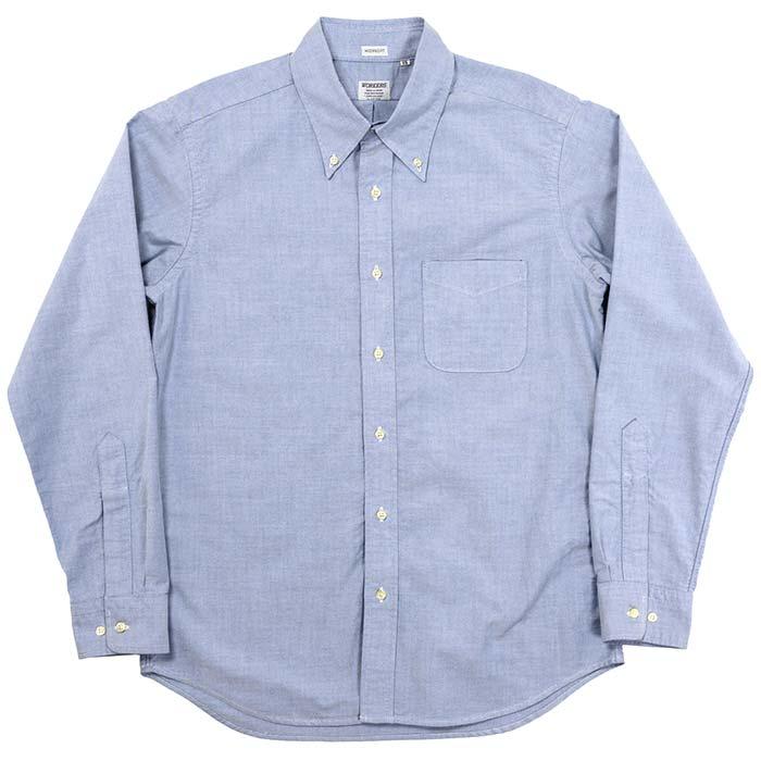 ワーカーズ WORKERS プレーン ストライプ モディファイド ボタンダウン