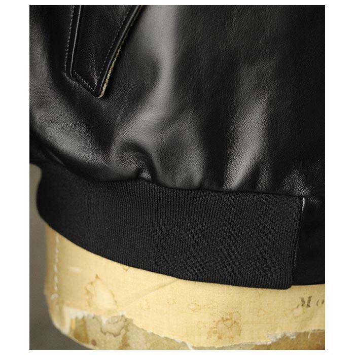 アプレッセ A.PRESSE レザー ハリントン ジャケット (23AAP-01-03H