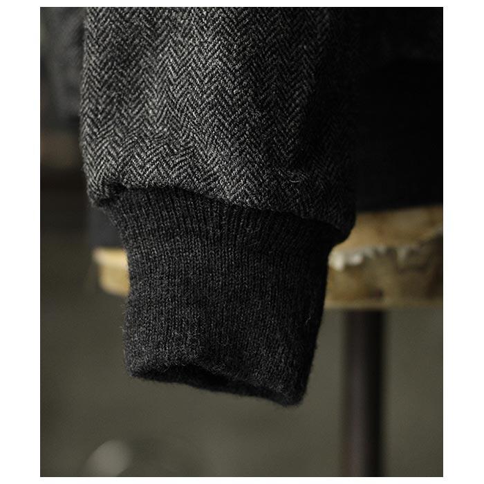 アプレッセ A.PRESSE ツイード ハリントン ジャケット (23AAP-01-07H