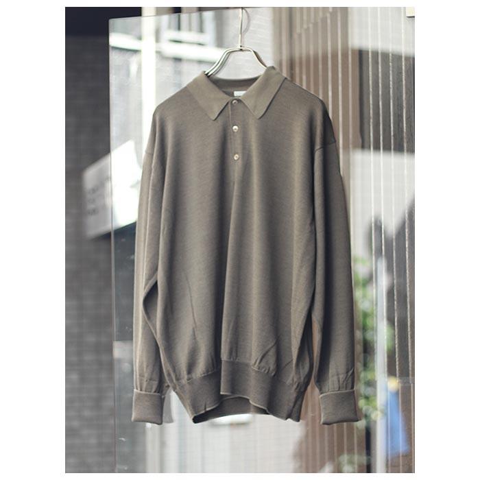 アプレッセ A.PRESSE L/S ニット ポロシャツ (23AAP-03-08H アプレッセ A.PRESSE L/S ニット ポロシャツ (23AAP-03-08H