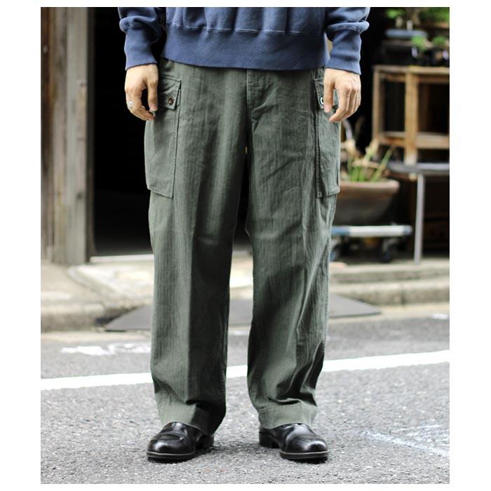 アプレッセ A.PRESSE ミリタリー トラウザーズ Dutch Army Trousers (23AAP-04-20H)｜andpheb｜02