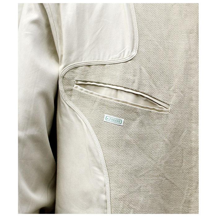 アプレッセ A.PRESSE リネン ハーフコート Linen Half Coat