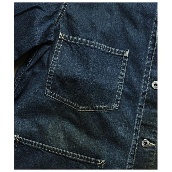 アプレッセ A.PRESSE デニム カバーオール ジャケット (23SAP-01-16M