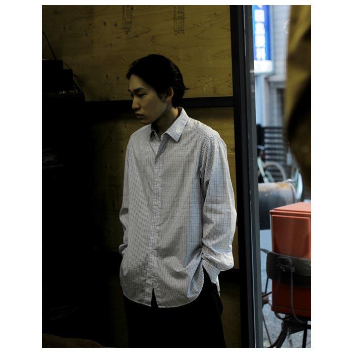 PAPAS カシミヤ混 チェックシャツ PAPAS #anc パパス Papas 長袖シャツ ボタンダウン ネルシャツ