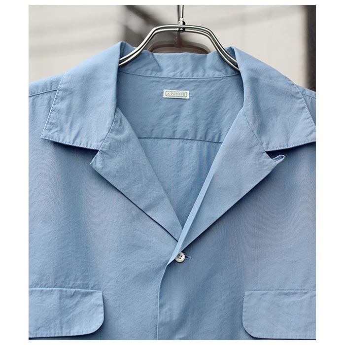 アプレッセ A.PRESSE オープンカラーシャツ Open Collar Shirt アプレッセ A.PRESSE オープンカラーシャツ Open Collar Shirt