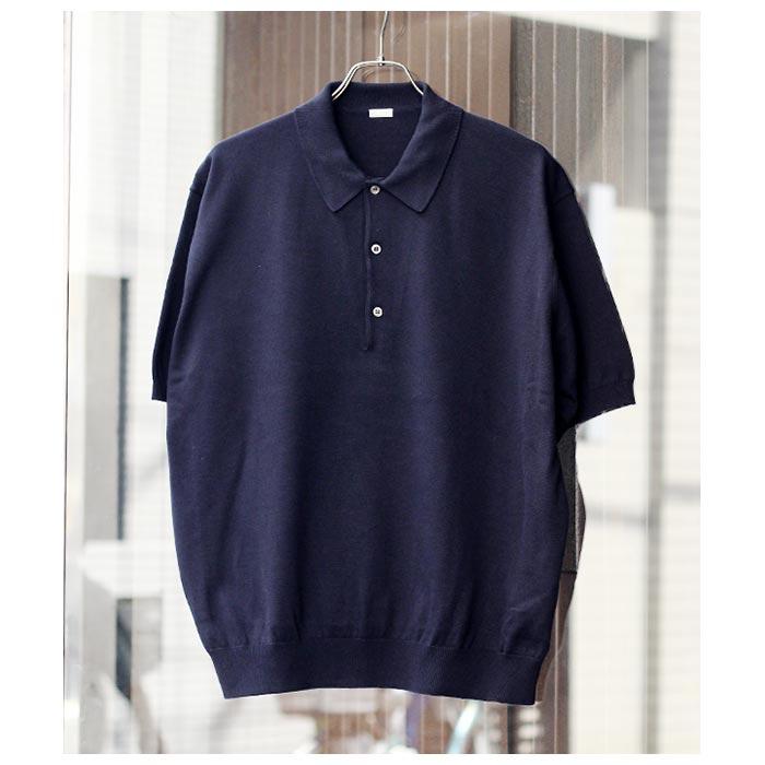 アプレッセ A.PRESSE コットンニット S/S ポロシャツ Cotton アプレッセ A.PRESSE コットンニット S/S ポロシャツ Cotton