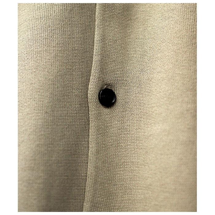 アプレッセ A.PRESSE コットン ニット ポロカーディガン Cotton アプレッセ A.PRESSE コットン ニット ポロカーディガン Cotton