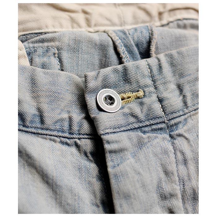アプレッセ 23ss ヴィンテージ加工 デニム パンツ 23SAP-04-12M A.PRESSE - アプレッセ23SSデニム Washed Denim Pants E(23SAP