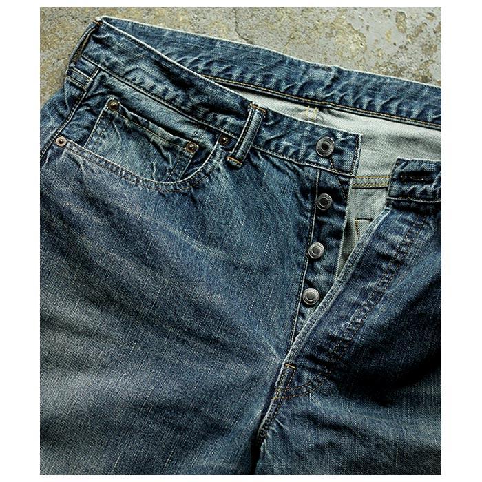アプレッセ A.PRESSE ブリーチ ウォッシュド デニムパンツ E (23SAP-04