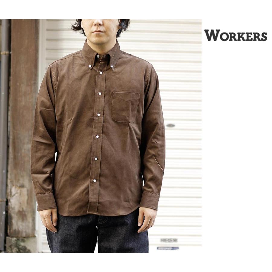 ワーカーズ WORKERS モディファイド ボタンダウンシャツ コーデュロイ