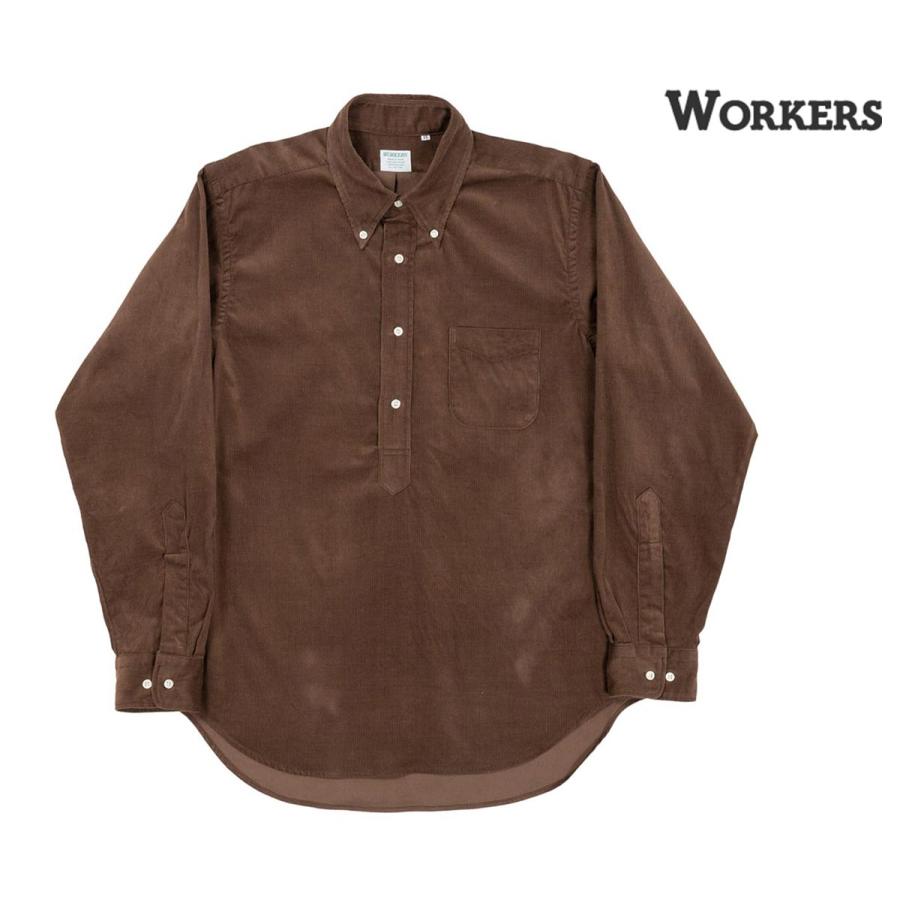 ワーカーズ WORKERS プルオーバーボタンダウンシャツ コーデュロイ