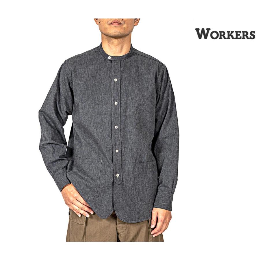 予約商品(お届け予定 3月頃以降) ワーカーズ WORKERS バンドカラー