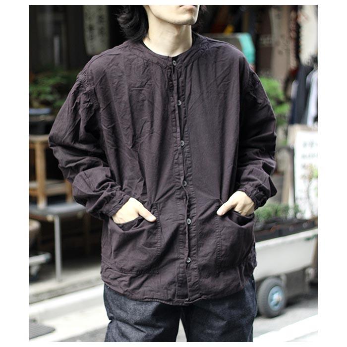 tender.co シャツ TENDER CO コットンウール ネイビーシャツ TENDER CO