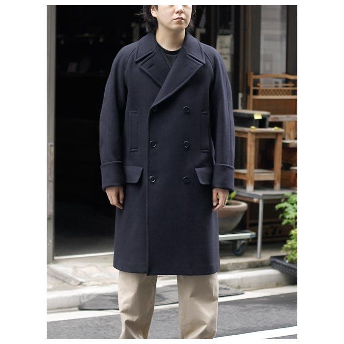 Scye SCYE サイ ウール カシミヤ メルトン ダブル オーバー