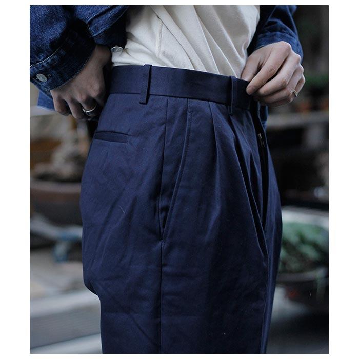 SCYE BASICS サンホアキン コットン テーパード プリーツ トラウザー SCYE サイ サンホアキン コットン プリーツ トラウザー San