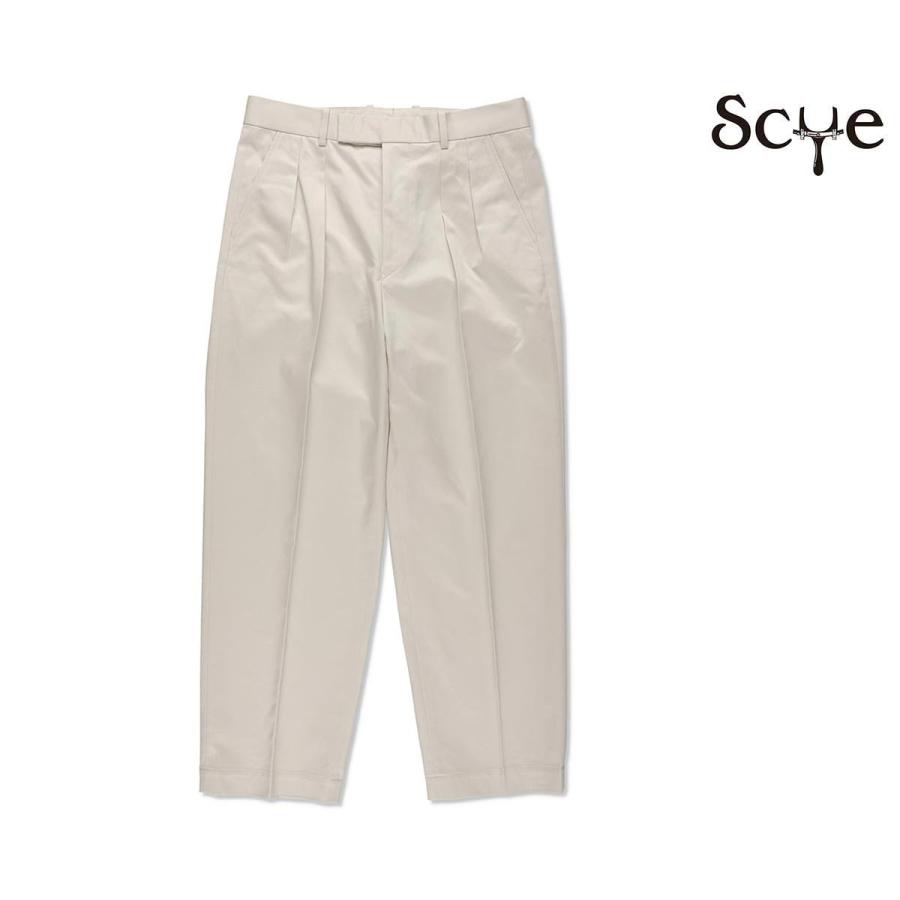 新品タグ付 SCYE サンホアキンコットンチノ2プリーテッドトラウザースベージュ 新品タグ付 SCYE サンホアキンコットンチノ2プリーテッドトラウザース