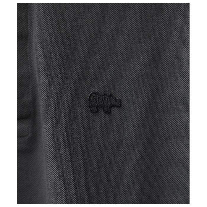 サイベーシック　SCYE BASICS ブラック ポロシャツ 38 Scye/SCYE BASICS サイベーシックス 鹿の子 ポロシャツ Cotton