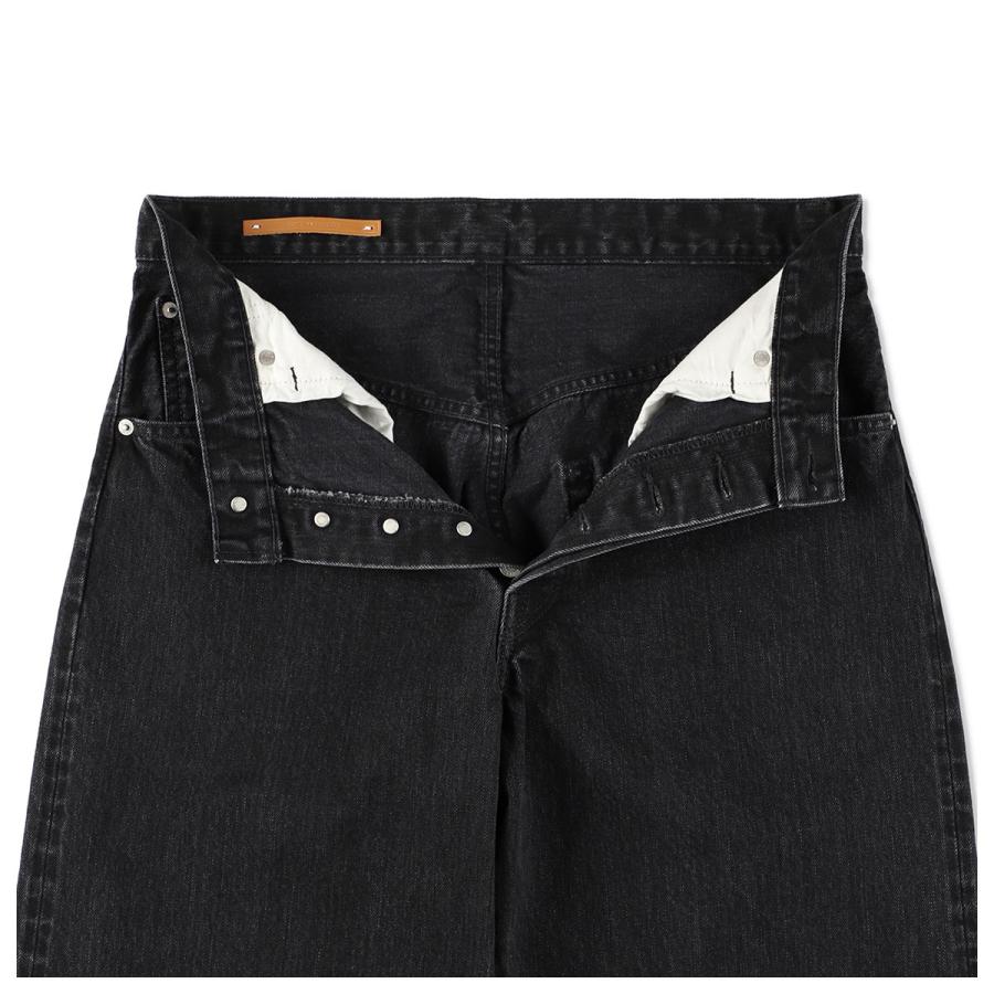 Scye（サイ） セルヴィッチ ブラック デニム バギージーンズ Selvage