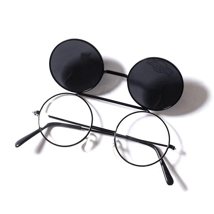 デッドストック DEADSTOCK サングラス フリップ スモーク 80年代 丸メガネ 眼鏡 (80S-FLIP-ROUND-SUNGLASS) |  | 02