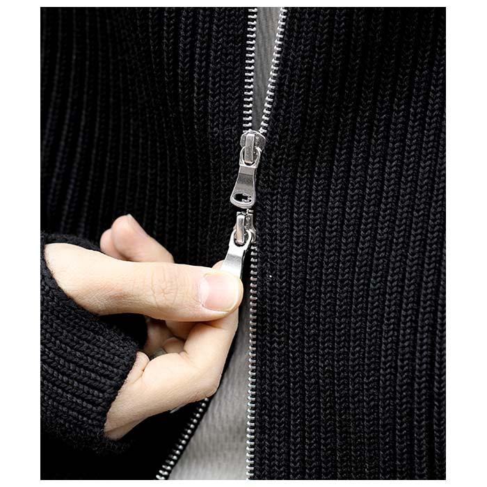 Andersen-Andersen ブラック ドライバーズニット アンデルセンアンデルセン ANDERSEN-ANDERSEN ドライバーズニット