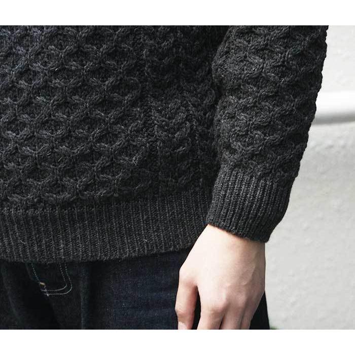 アランクラフト Aran Crafts Ireland ニット タートルネック アラン