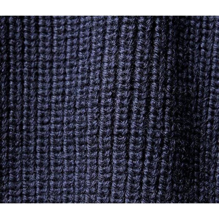 新品 アランペイン タートルネック UK38 ネイビー　英国製　か高級メリノ使用 ALAN PAINE: 12ゲージ メリノウール タートルネック ニット｜ SHIPS