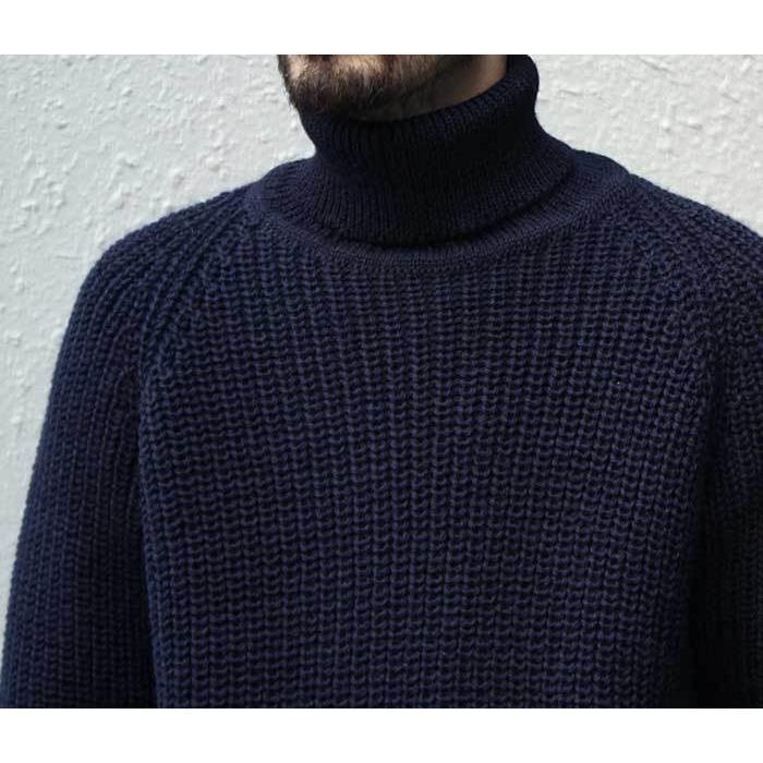 アランクラフト Aran Crafts Ireland ニット リブ編み タートルネック