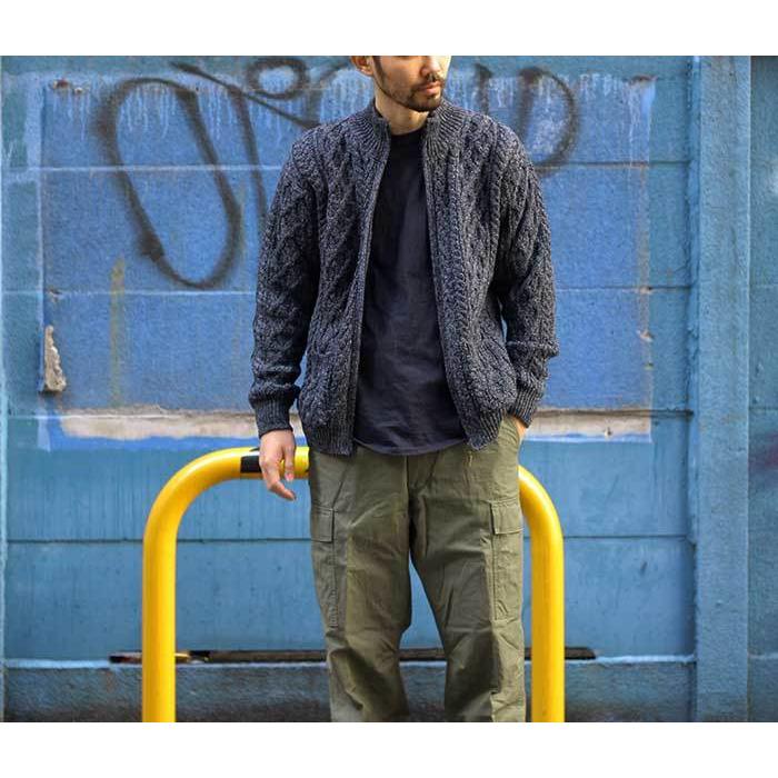 アランクラフト Aran Crafts Ireland フルジップ カーディガン アランクラフト Aran Crafts Ireland フルジップ カーディガン