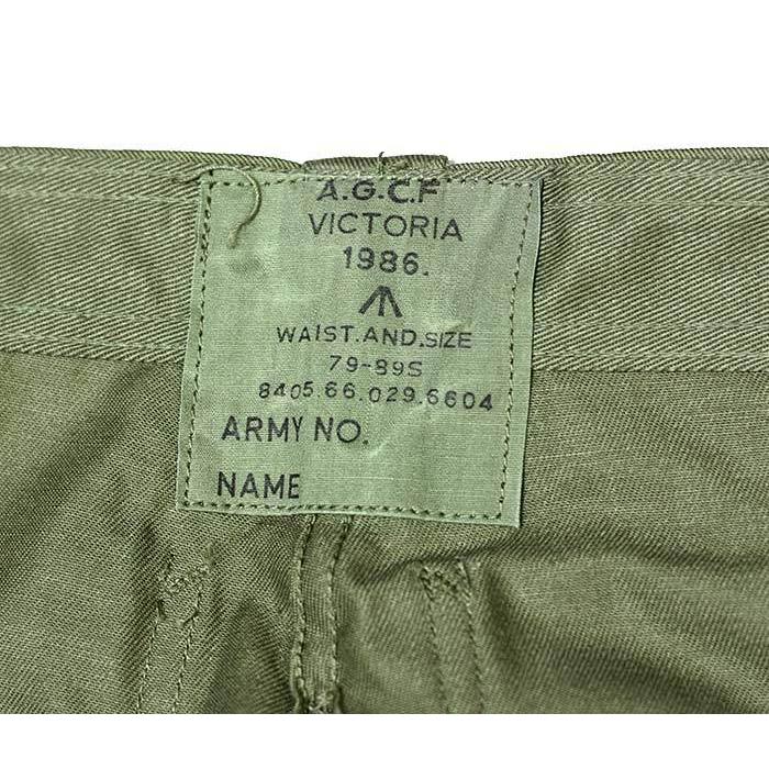 デッドストック DEADSTOCK オーストラリア軍 1986年製 サイドポケット カーゴパンツ (AUS-86S-ARMY-JUNGLE-TR2) |  | 12
