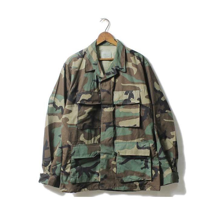 デッドストック DEADSTOCK アメリカ製 1980s アメリカ軍 ウッドランド BDU コンバットジャケット リップストップ (BDU-RIP-WOOD) | 聖林公司 | 03