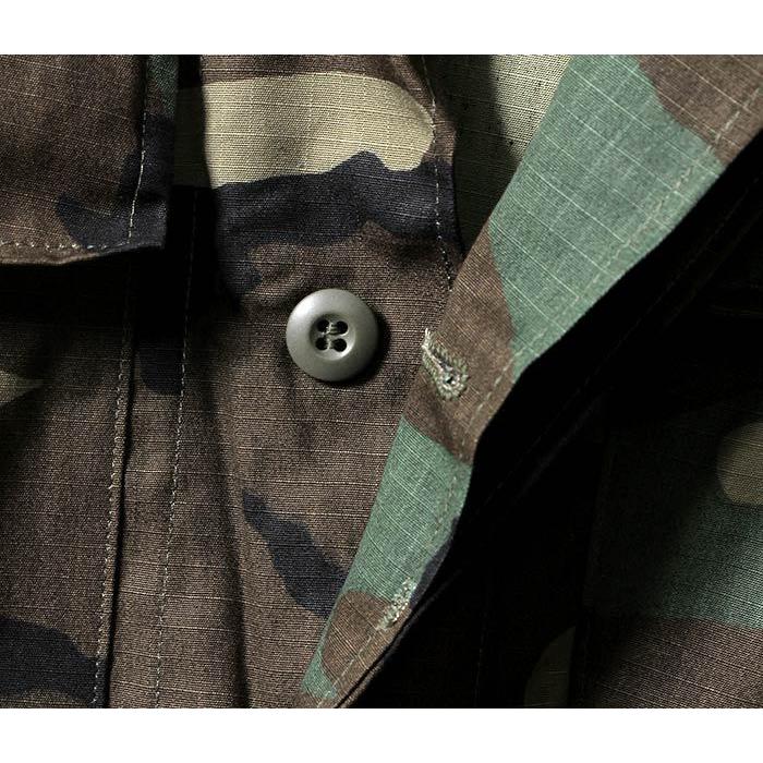 デッドストック DEADSTOCK アメリカ製 1980s アメリカ軍 ウッドランド BDU コンバットジャケット リップストップ (BDU-RIP-WOOD) | 聖林公司 | 09