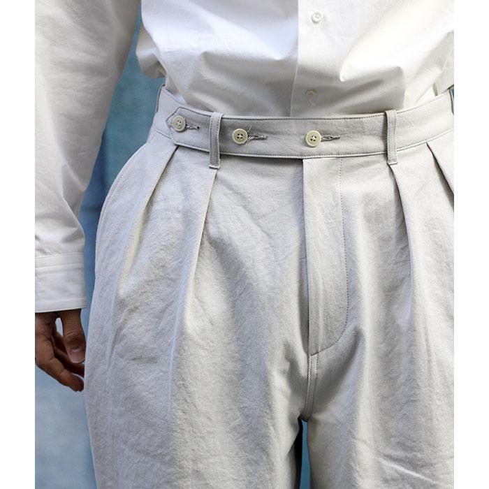 パンツ ULTERIOR WASHED BIZEN GABARDINE TUCKED ULTERIOR(アルテリア) / WASHED BIZEN GABARDINE TUCKED PANTS