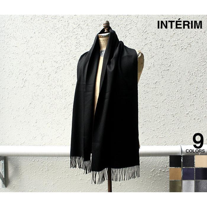 interim カシミヤ　ストール　タイムセール インテリム INTERIM カシミヤ ストール マフラー CASHMERE 100