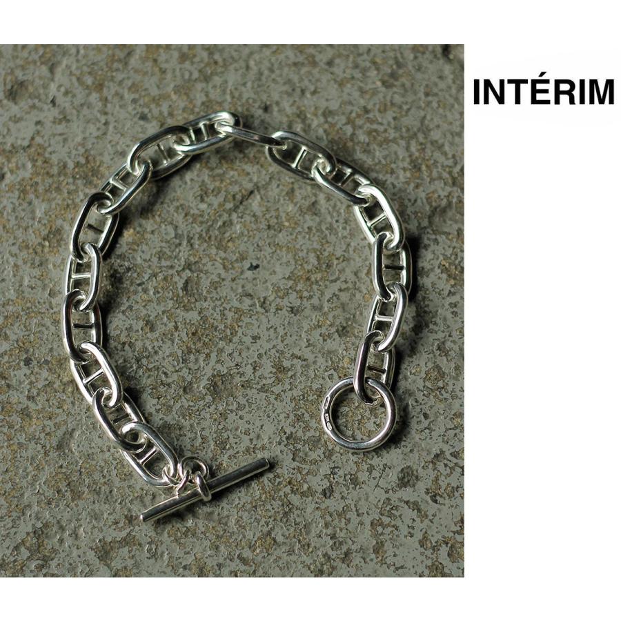 インテリム INTERIM アンカー チェーン Tバー ブレスレット イタリアン