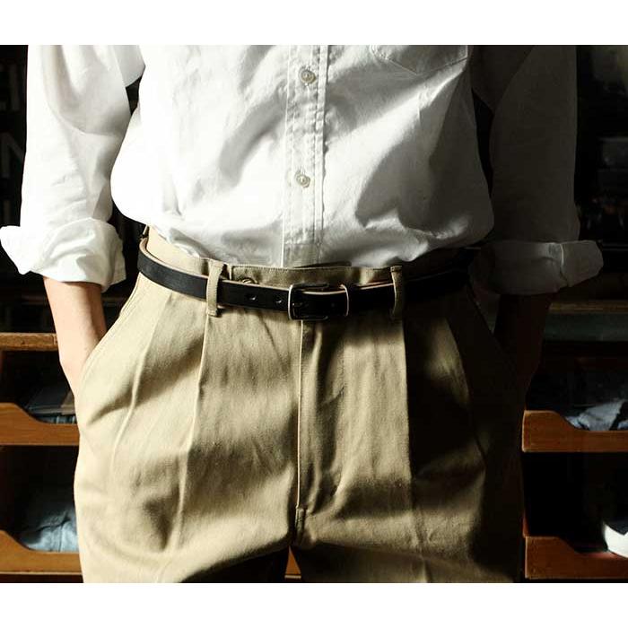 インテリム INTERIM 25mmオーク バーク レザー ベルト 25mm OAK BARK