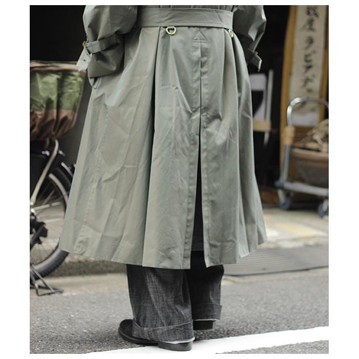 インテリム INTERIM ハイパービック ギザギャバジン トレンチコート HYPER BIG GIZA GABERDINE TRENCH COAT (IT21A005-23S)｜andpheb｜12