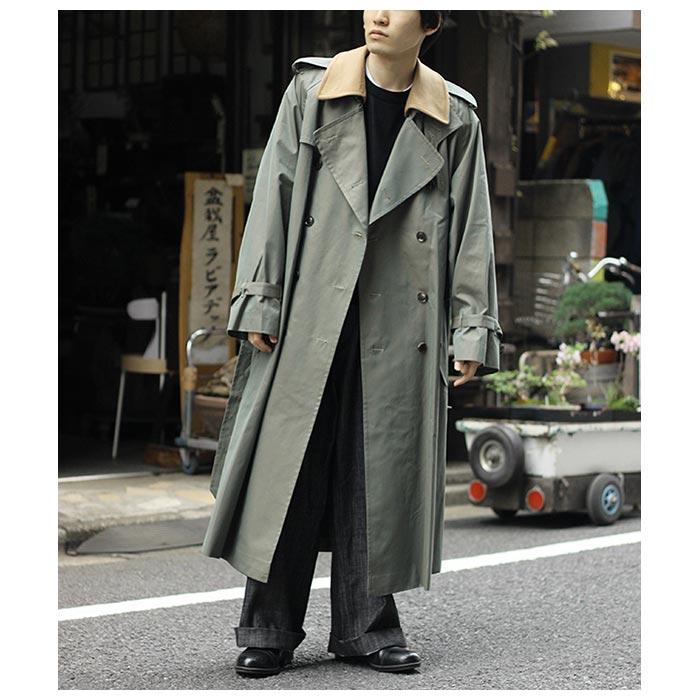 インテリム INTERIM ハイパービック ギザギャバジン トレンチコート HYPER BIG GIZA GABERDINE TRENCH COAT (IT21A005-23S)｜andpheb｜05