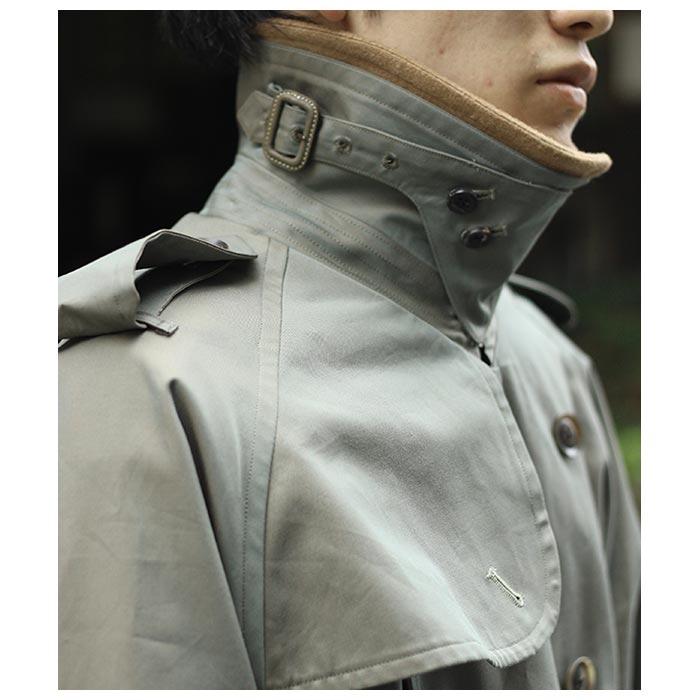 INTERIM インテリム GABARDINE TRENCH COAT コート INTERIM - HYPER BIG GIZA GABERDINE TRENCH COAT/BEIGE | NapsNote