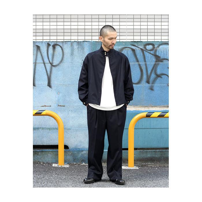 大流行中！インテリム INTERIM ウールカシミヤ ハリントンジャケット