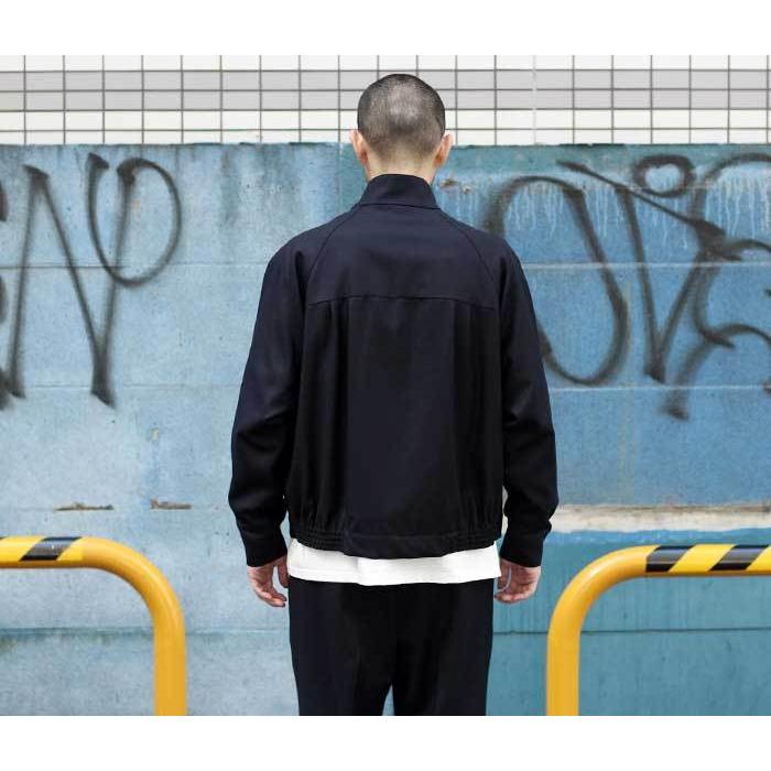 お買い得品インテリム INTERIM ウールカシミヤ ハリントンジャケット