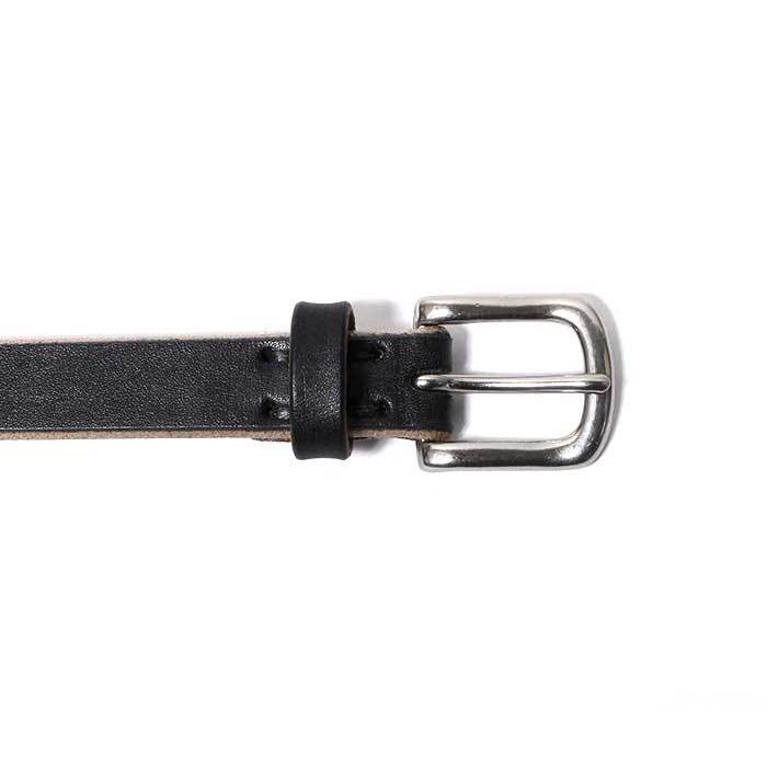 【美品/完売品】インテリム オークバーク レザーベルト 20mm 黒 2 インテリム INTERIM 20mm ブラック/シルバー オークバークレザー