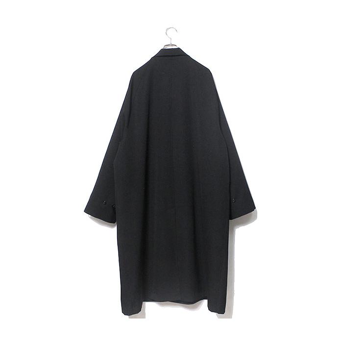 インテリム INTERIM HYPER BIG ウールギャバジン PURE BLACK WOOL