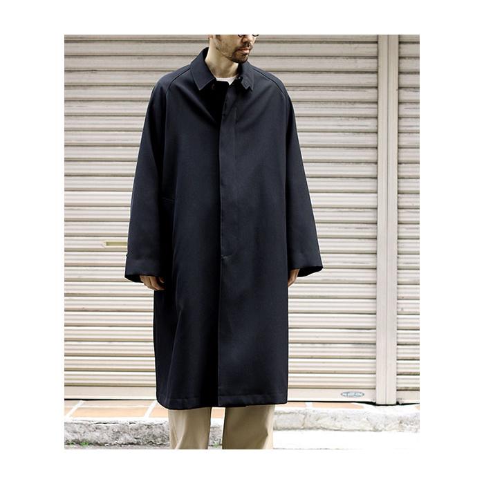 インテリム INTERIM HYPER BIG ウールギャバジン PURE BLACK WOOL