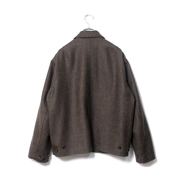 INTERIM / ハリントンジャケット インテリム INTERIM LOVAT TWEED ハリントンジャケット D.BROWN