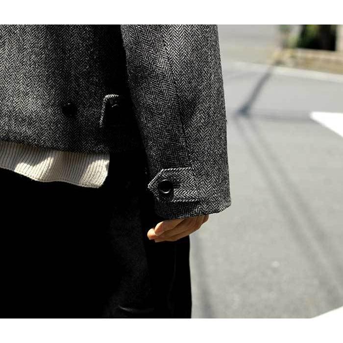 インテリム INTERIM アンドフェブ 別注 ヘリンボーンツイード ハリントンジャケット LOVAT JACKET (IT22A047AP) |  | 12