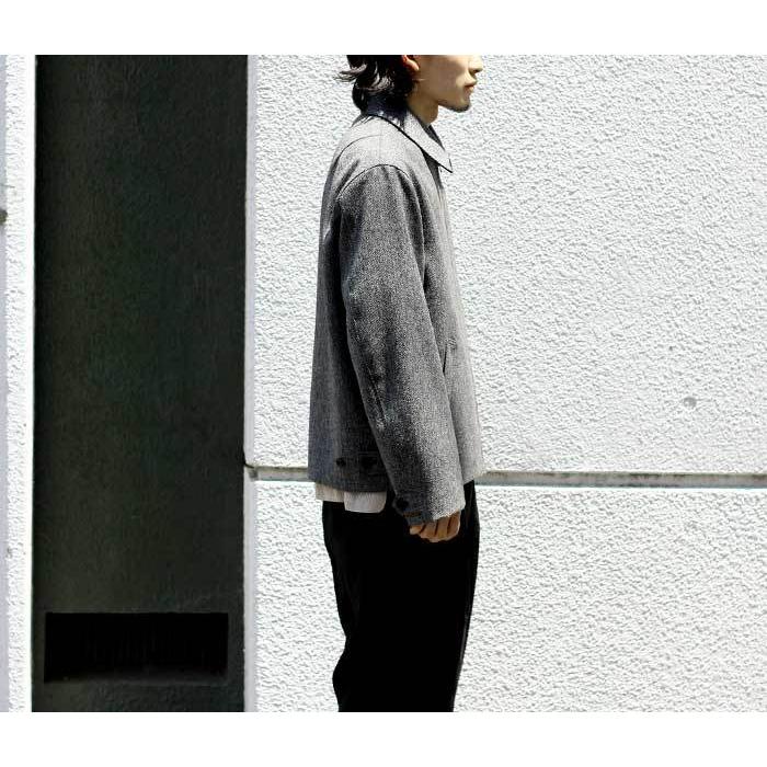 インテリム INTERIM アンドフェブ 別注 ヘリンボーンツイード ハリントンジャケット LOVAT JACKET (IT22A047AP) |  | 08