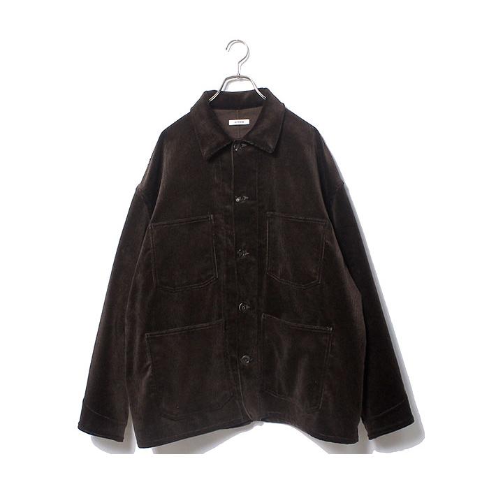 corduroy coverall] コーデュロイカバーオールブラウン | ハイヂ