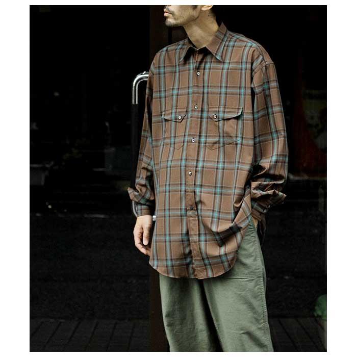 インテリム INTERIM ハイパービッグ チェック ウェスタンシャツ HYPER