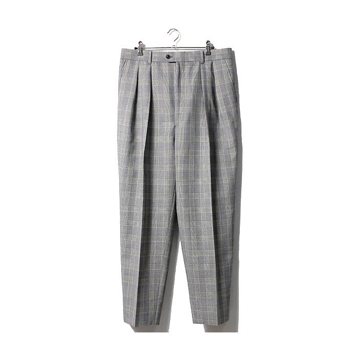 INTERIM【インテリム】スラックス INTERIM（インテリム）10oz SHUTTLE DENIM 2-TUCK WIDE TAPERED