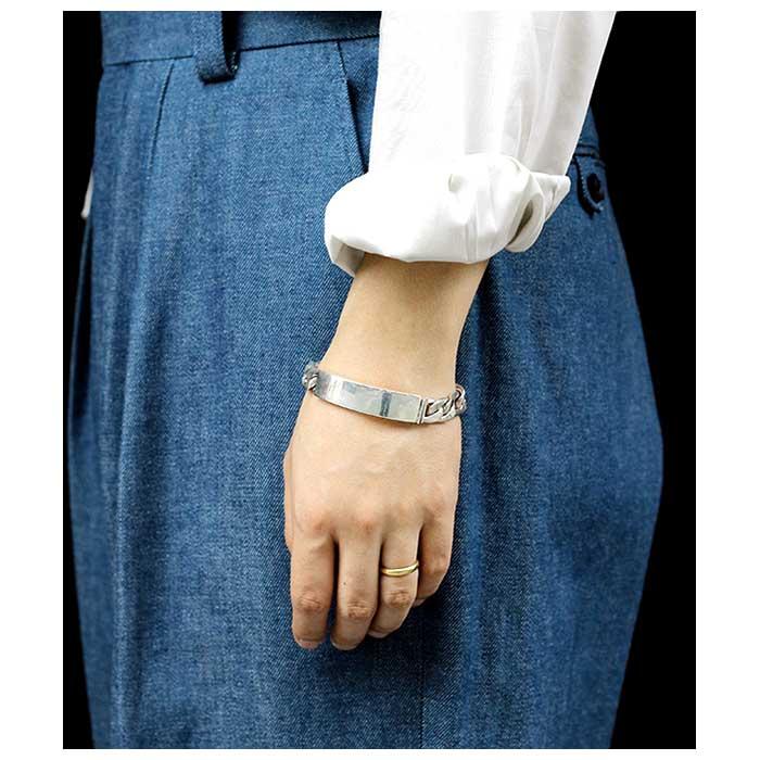 インテリム INTERIM タスコシルバー IDブレスレット 喜平 TAXCO SILVER